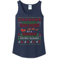 Run Over By A Reindeer Christmas So Pardon Me Gift For Christmas Ladies Essential Tank