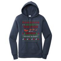 Run Over By A Reindeer Christmas So Pardon Me Gift For Christmas Women's Pullover Hoodie