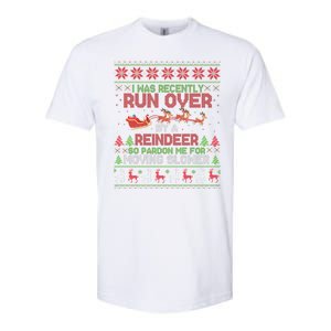 Run Over By A Reindeer Christmas So Pardon Me Gift For Christmas Softstyle CVC T-Shirt