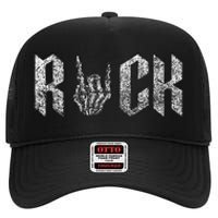 Rock On Band S For Women Rock And Roll High Crown Mesh Back Trucker Hat