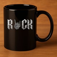 Rock On Band S For Women Rock And Roll 11oz C Handle Ceramic Mug