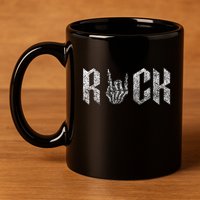 Rock On Band S For Women Rock And Roll 11oz C Handle Ceramic Mug