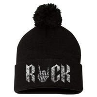 Rock On Band S For Women Rock And Roll Pom Pom 12in Knit Beanie