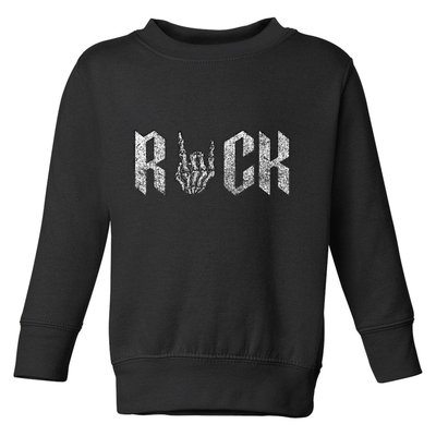 Rock On Band S For Women Rock And Roll Toddler Sweatshirt