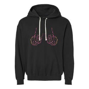 Rock On Band For Women Rock And Roll Garment-Dyed Fleece Hoodie