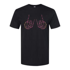 Rock On Band For Women Rock And Roll Softstyle CVC T-Shirt