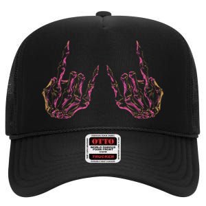 Rock On Band Tees For Women Rock And Roll High Crown Mesh Back Trucker Hat