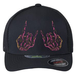 Rock On Band Tees For Women Rock And Roll Flexfit Unipanel Trucker Cap