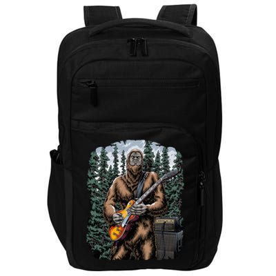 Rock On Bigfoot Sasquatch Loves Rock And Roll Graphic S Impact Tech Backpack