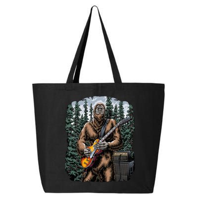 Rock On Bigfoot Sasquatch Loves Rock And Roll Graphic S 25L Jumbo Tote