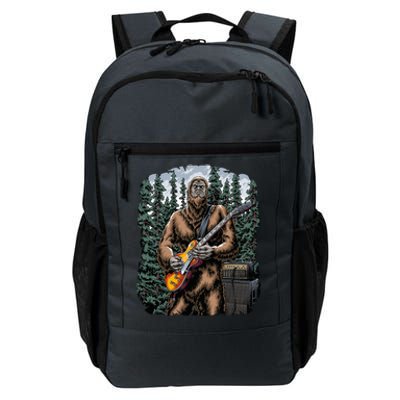 Rock On Bigfoot Sasquatch Loves Rock And Roll Graphic S Daily Commute Backpack