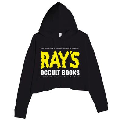 RayS Occult Books Crop Fleece Hoodie