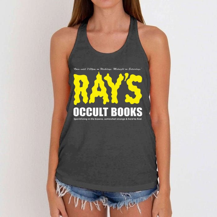 RayS Occult Books Women's Knotted Racerback Tank