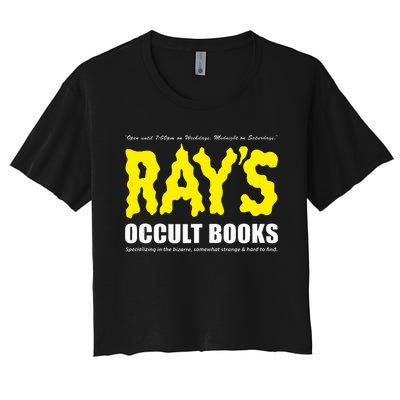 RayS Occult Books Women's Crop Top Tee