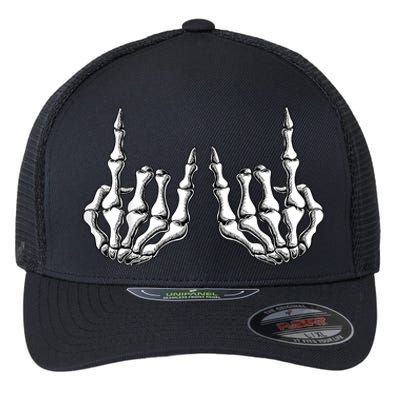 Rock On Band Rock And Roll Halloween Costume Flexfit Unipanel Trucker Cap