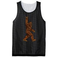 Rock On Bigfoot Sasquatch Loves Rock And Roll Sunglasses On Mesh Reversible Basketball Jersey Tank