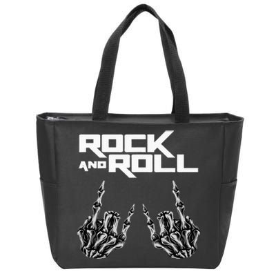 Rock On Band S For Women Rock And Roll Zip Tote Bag