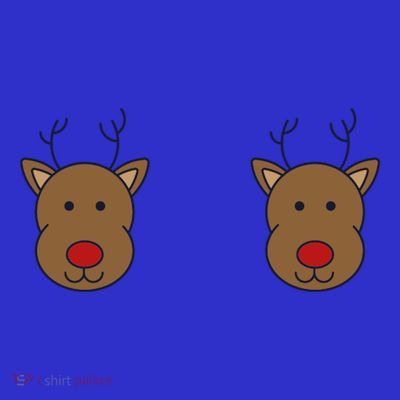 Reindeer On Boobs Christmas Pajama Costume Adult Humor Gift T-Shirt