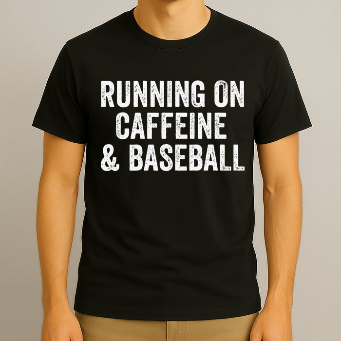 Running On Coffee And Baseball Caffeine Lover T-Shirt