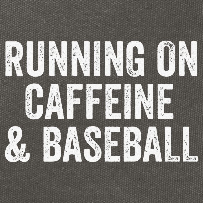 Running On Coffee And Baseball Caffeine Lover Cotton Canvas Backpack