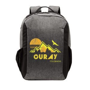 Retro Ouray Colorado Distressed Home Vector Backpack