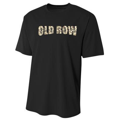 Retro Old Camo Row Vintage Camouflage Performance Sprint T-Shirt