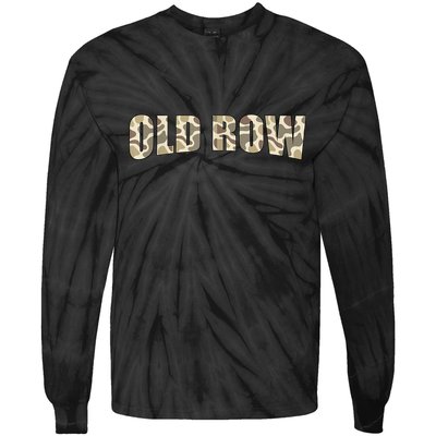 Retro Old Camo Row Vintage Camouflage Tie-Dye Long Sleeve Shirt