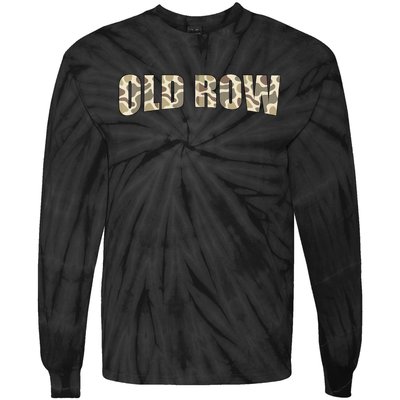 Retro Old Camo Row Vintage Camouflage Tie-Dye Long Sleeve Shirt