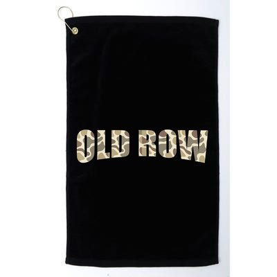 Retro Old Camo Row Vintage Camouflage Golf Towel