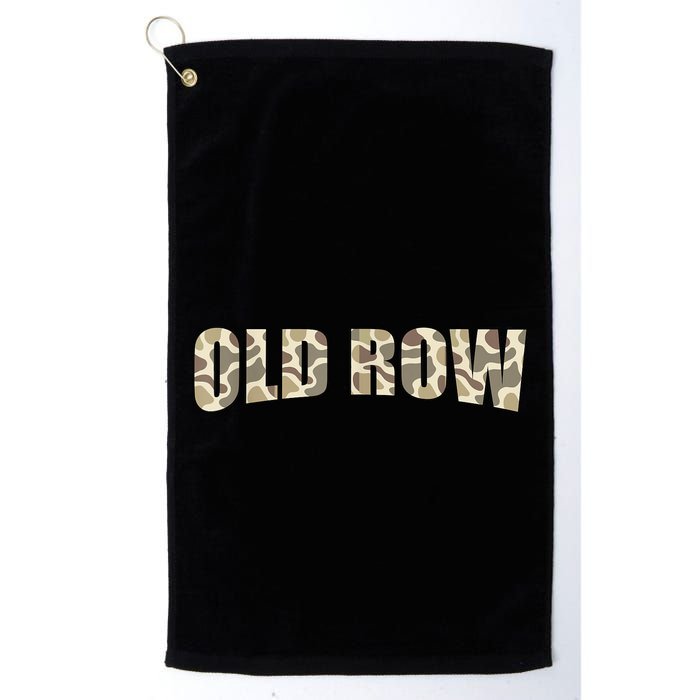 Retro Old Camo Row Vintage Camouflage Golf Towel