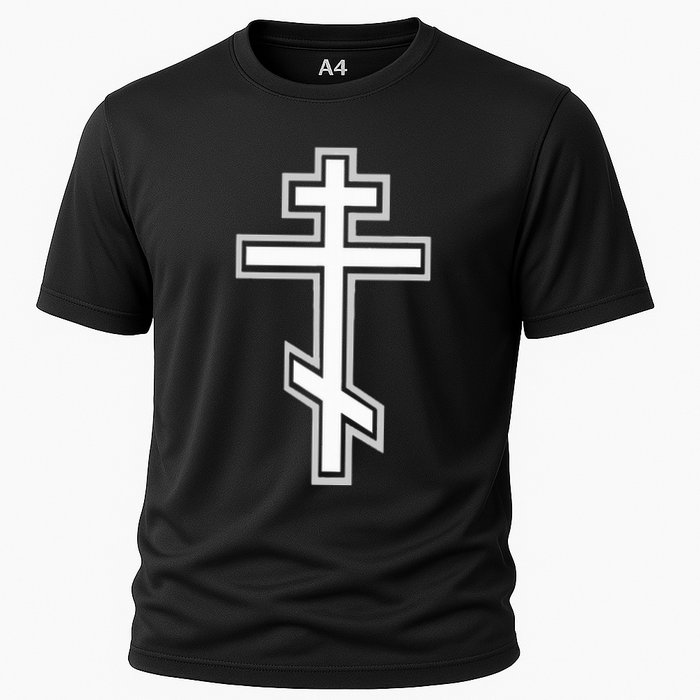 Russian Orthodox Cross. Crucifix Christian Cooling Performance Crew T-Shirt
