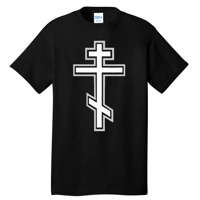 Russian Orthodox Cross. Crucifix Christian Tall T-Shirt