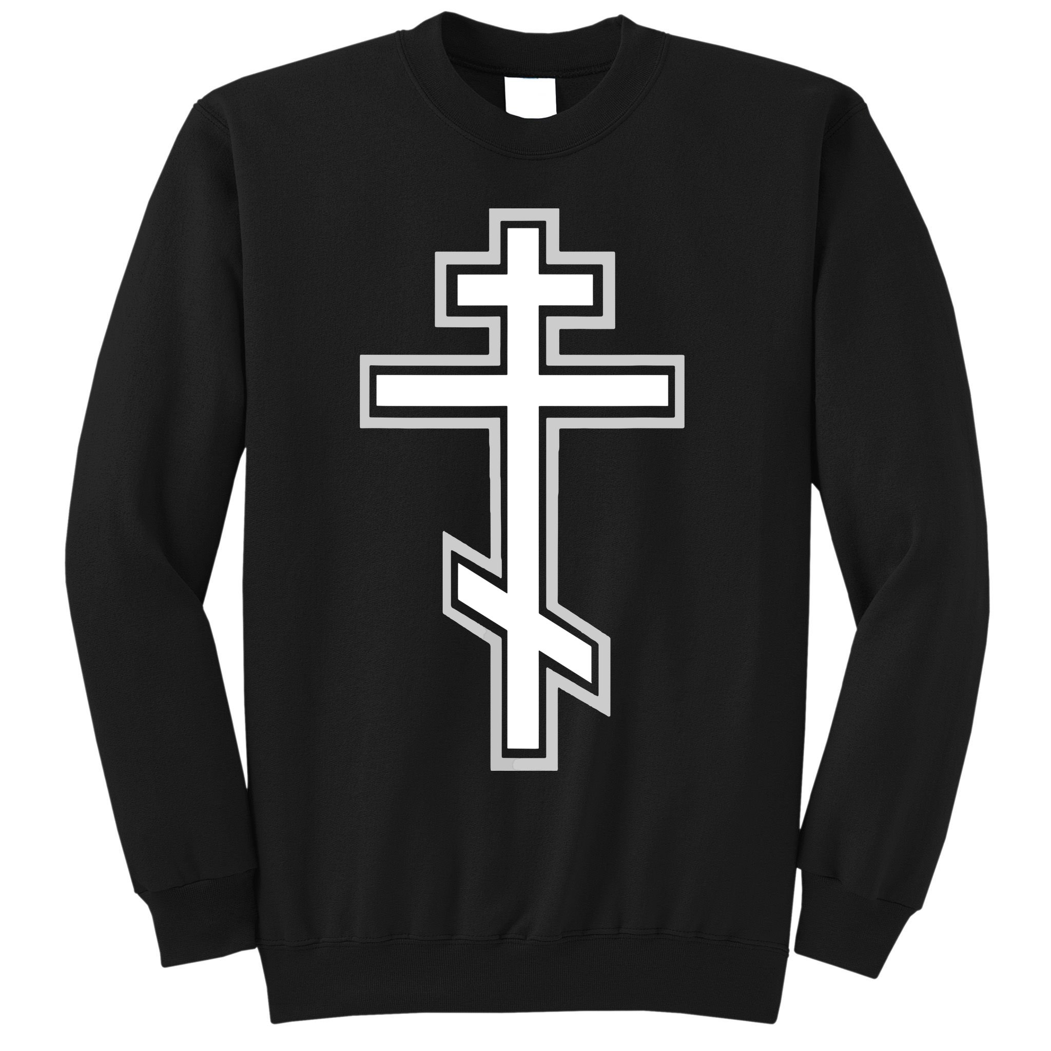 Russian Orthodox Cross Crucifix Christian Sweatshirt