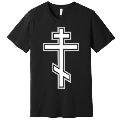 Russian Orthodox Cross Crucifix Christian Premium T-Shirt