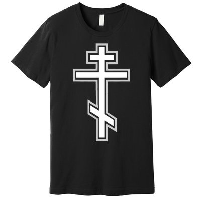 Russian Orthodox Cross Crucifix Christian Premium T-Shirt