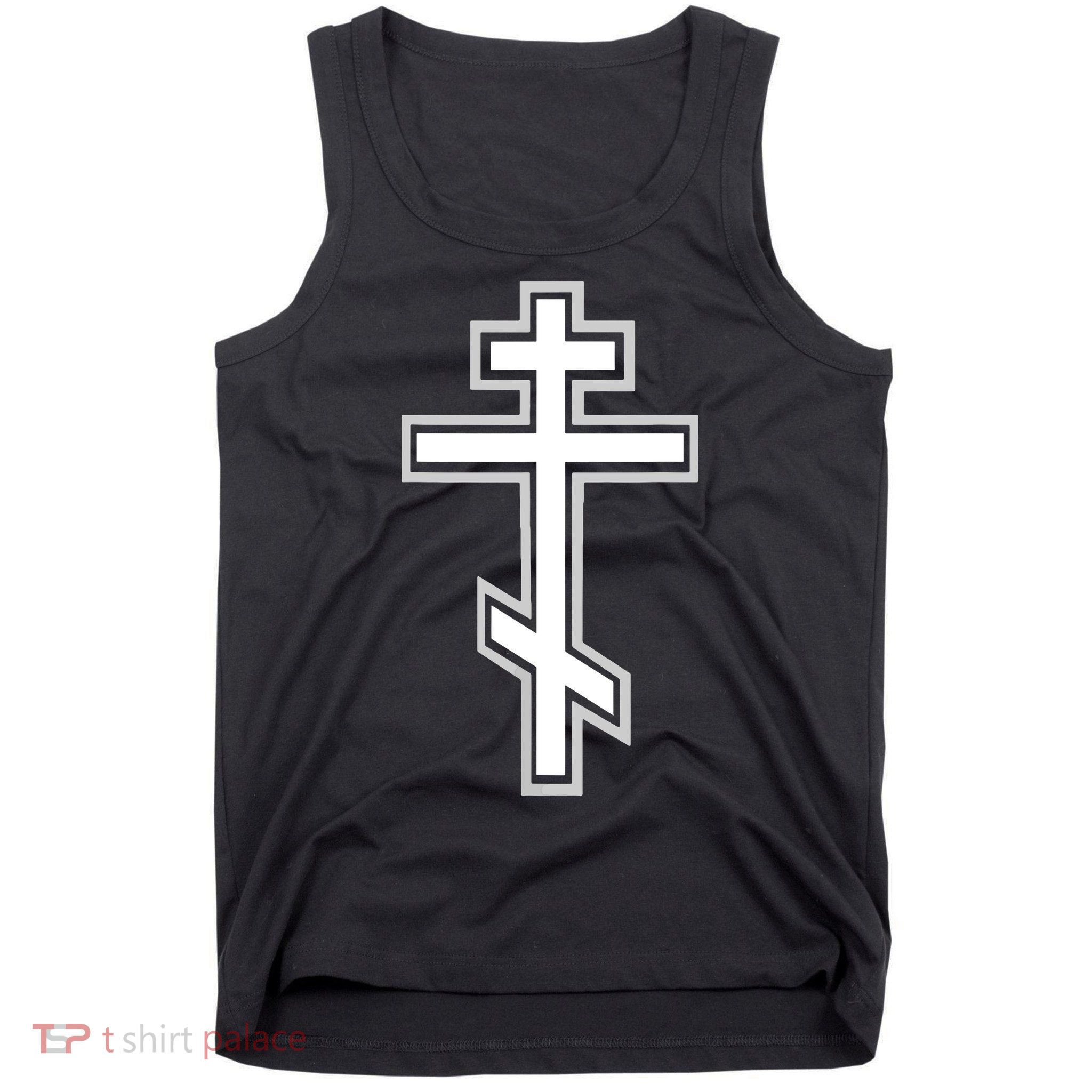 Russian Orthodox Cross Crucifix Christian Tank Top