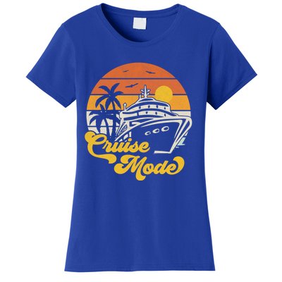 Retro On Cruise Mode Family Vacation Style Gift Women's T-Shirt