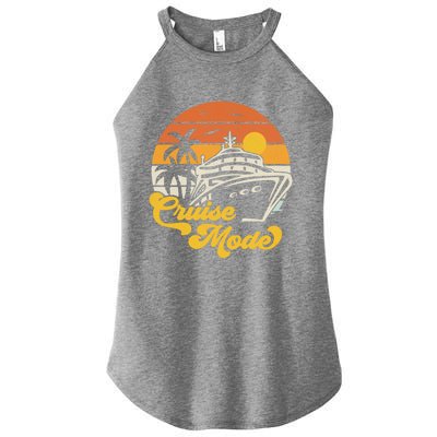 Retro On Cruise Mode Family Vacation Style Gift Women’s Perfect Tri Rocker Tank