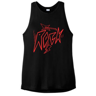 Rock On Cute Gift Ladies PosiCharge Tri-Blend Wicking Tank