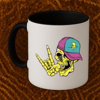 Rock On Cool Skull Mug