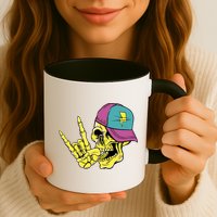 Rock On Cool Skull Mug