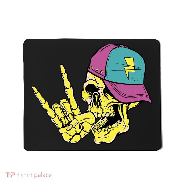 Rock On Cool Skull Mousepad