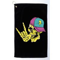 Rock On Cool Skull Golf Towel
