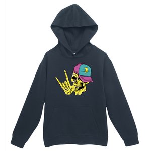 Rock On Cool Skull Urban Pullover Hoodie