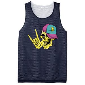 Rock On Cool Skull Mesh Reversible Basketball Jersey Tank