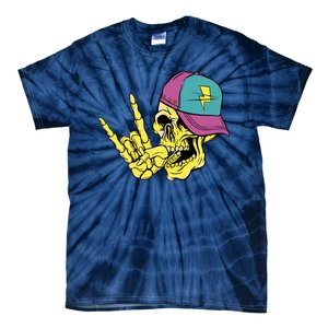 Rock On Cool Skull Tie-Dye T-Shirt