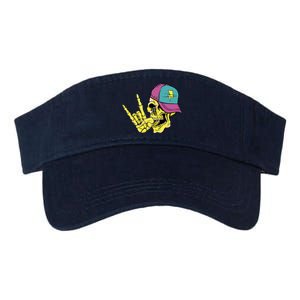 Rock On Cool Skull Valucap Bio-Washed Visor