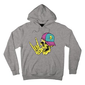 Rock On Cool Skull Hoodie