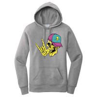 Rock On Cool Skull Women's Pullover Hoodie