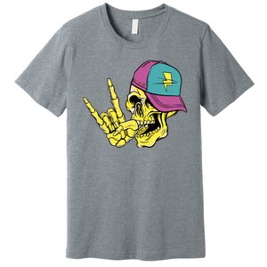 Rock On Cool Skull Premium T-Shirt